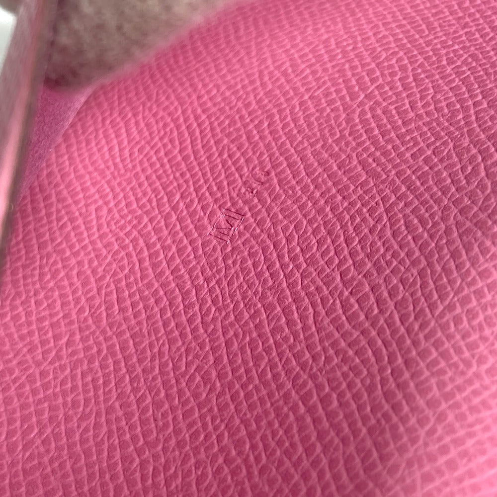 HERMES Notebook cover Epsom pink Agenda Globetrotter Women Used Authentic