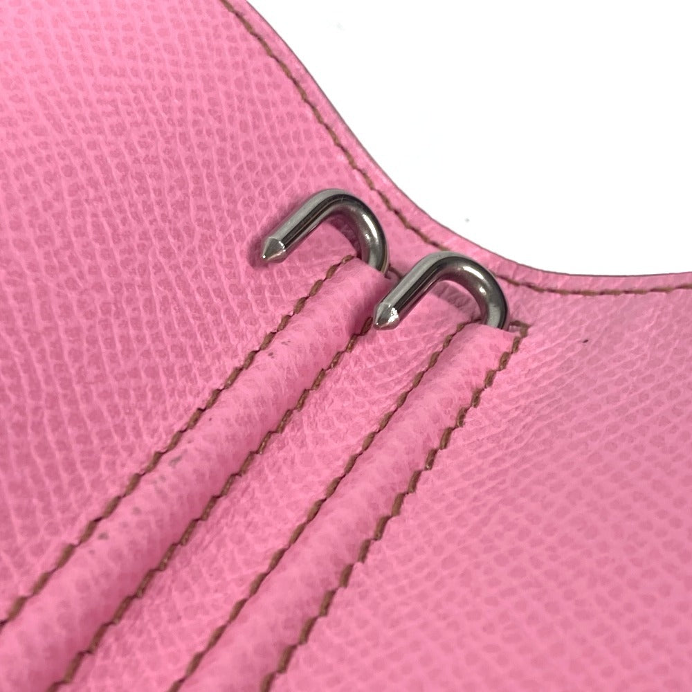 HERMES Notebook cover Epsom pink Agenda Globetrotter Women Used Authentic