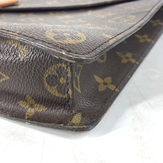 LOUIS VUITTON Clutch bag M53335 Monogram canvas Brown Monogram Porte Document Senator