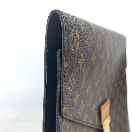 LOUIS VUITTON Clutch bag M53335 Monogram canvas Brown Monogram Porte Document Senator