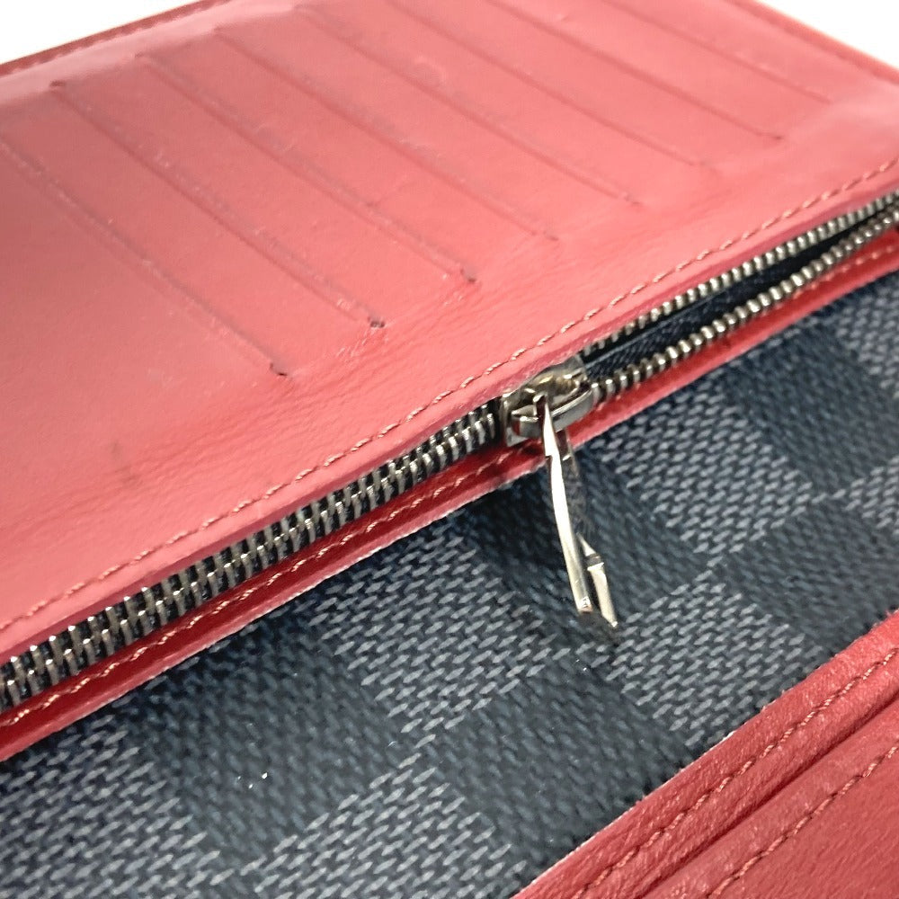 LOUIS VUITTON Long Wallet Purse N63254 Damier Grafitto Canvas black Damier Grafitte Portefeuille Blaza unisex(Unisex) Used Authentic