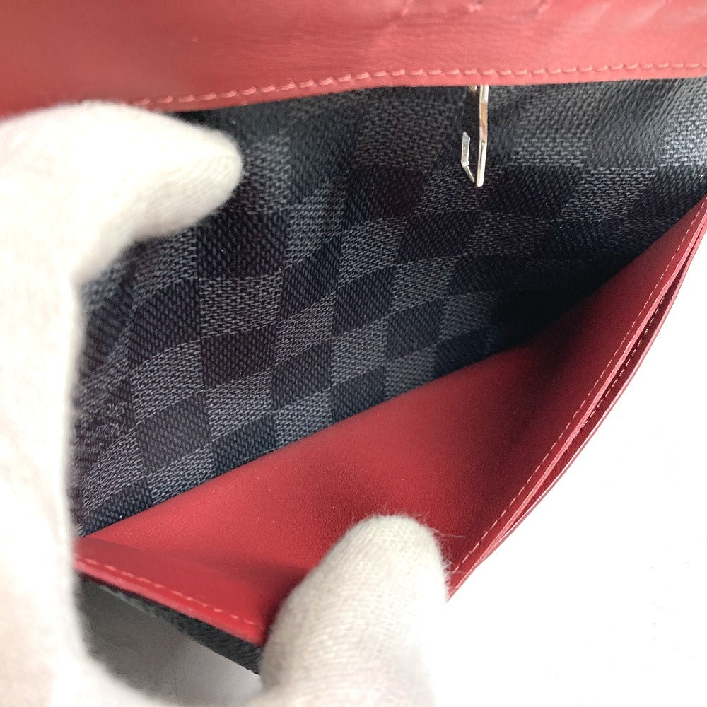 LOUIS VUITTON Long Wallet Purse N63254 Damier Grafitto Canvas black Damier Grafitte Portefeuille Blaza unisex(Unisex) Used Authentic