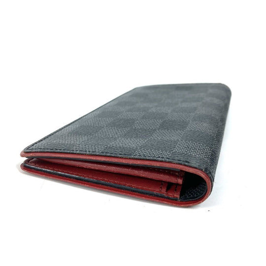 LOUIS VUITTON Long Wallet Purse N63254 Damier Grafitto Canvas black Damier Grafitte Portefeuille Blaza unisex(Unisex) Used Authentic