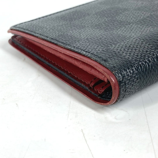 LOUIS VUITTON Long Wallet Purse N63254 Damier Grafitto Canvas black Damier Grafitte Portefeuille Blaza unisex(Unisex) Used Authentic