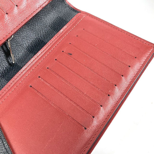 LOUIS VUITTON Long Wallet Purse N63254 Damier Grafitto Canvas black Damier Grafitte Portefeuille Blaza unisex(Unisex) Used Authentic
