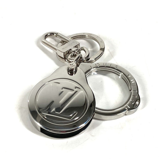 LOUIS VUITTON key ring M77149 metal Silver Bijoux Sac Magnifying Glass