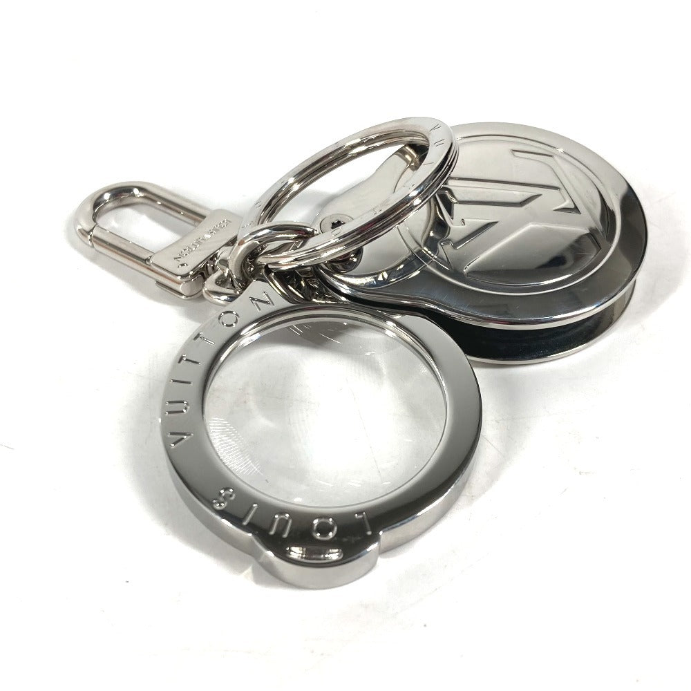 LOUIS VUITTON key ring M77149 metal Silver Bijoux Sac Magnifying Glass