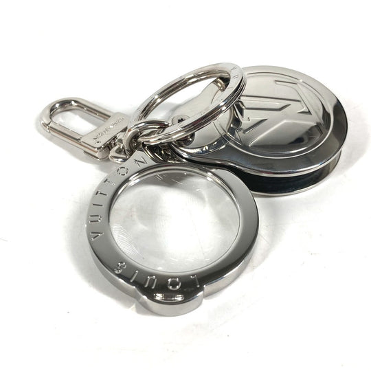 LOUIS VUITTON key ring M77149 metal Silver Bijoux Sac Magnifying Glass