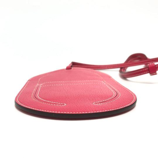 HERMES iPhone case leather pink Smartphone case In the Loop To-Go GM Shoulder Pouch