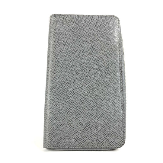 LOUIS VUITTON Long Wallet Purse M30517 Taiga Leather gray Taiga Zippy Organizer