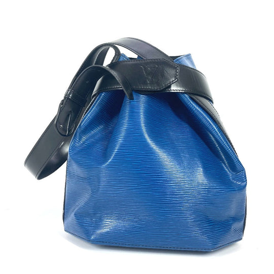 LOUIS VUITTON Shoulder Bag Epi Leather blue Epi by color Sac DePaul PM