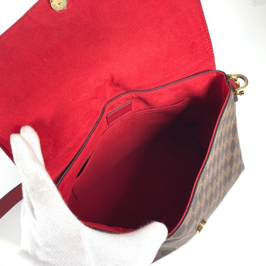 LOUIS VUITTON Handbag N40176 Damier canvas Brown Damier Bobble Scarlet