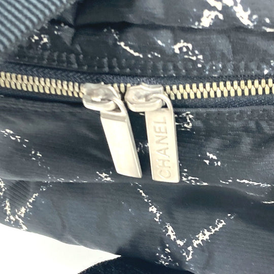 CHANEL Boston Duffel bag Nylon black Old travel line