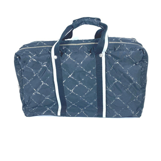 CHANEL Boston Duffel bag Nylon black Old travel line