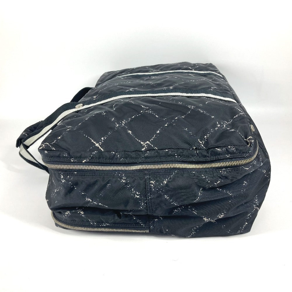 CHANEL Boston Duffel bag Nylon black Old travel line