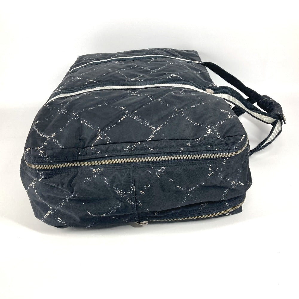 CHANEL Boston Duffel bag Nylon black Old travel line