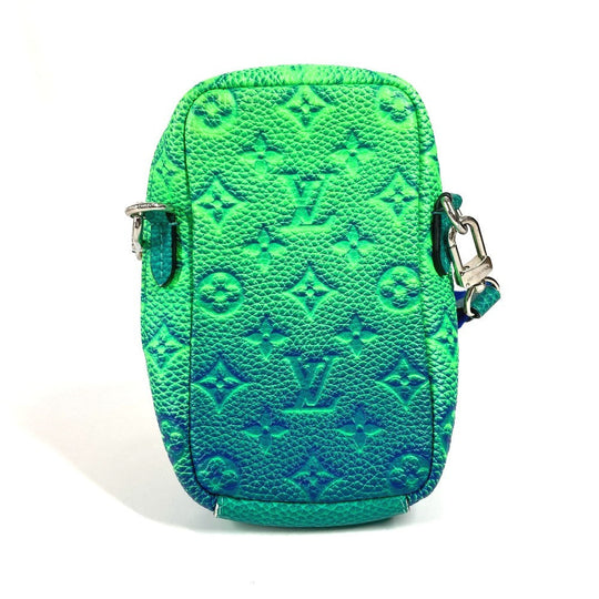 LOUIS VUITTON Shoulder Bag M81223 Taurillon Clemence Leather green Taurillon Clemence Illusion Double phone pouch unisex(Unisex) Used Authentic