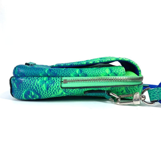 LOUIS VUITTON Shoulder Bag M81223 Taurillon Clemence Leather green Taurillon Clemence Illusion Double phone pouch unisex(Unisex) Used Authentic