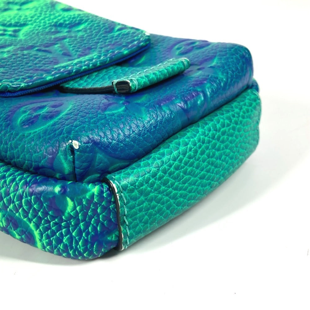LOUIS VUITTON Shoulder Bag M81223 Taurillon Clemence Leather green Taurillon Clemence Illusion Double phone pouch unisex(Unisex) Used Authentic