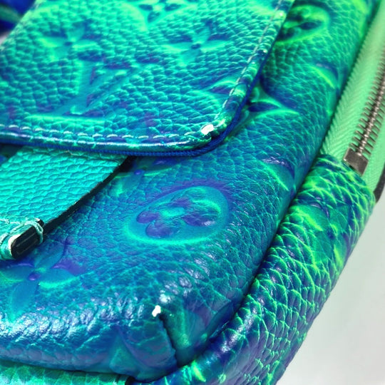 LOUIS VUITTON Shoulder Bag M81223 Taurillon Clemence Leather green Taurillon Clemence Illusion Double phone pouch unisex(Unisex) Used Authentic