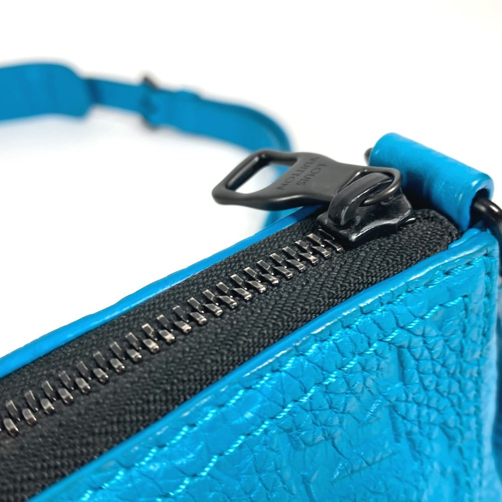 LOUIS VUITTON Shoulder Bag M55925 Monogram Ann Platt Leather blue Monogram Ann Platt Triangle Messenger