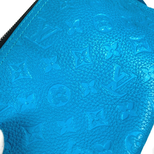 LOUIS VUITTON Shoulder Bag M55925 Monogram Ann Platt Leather blue Monogram Ann Platt Triangle Messenger