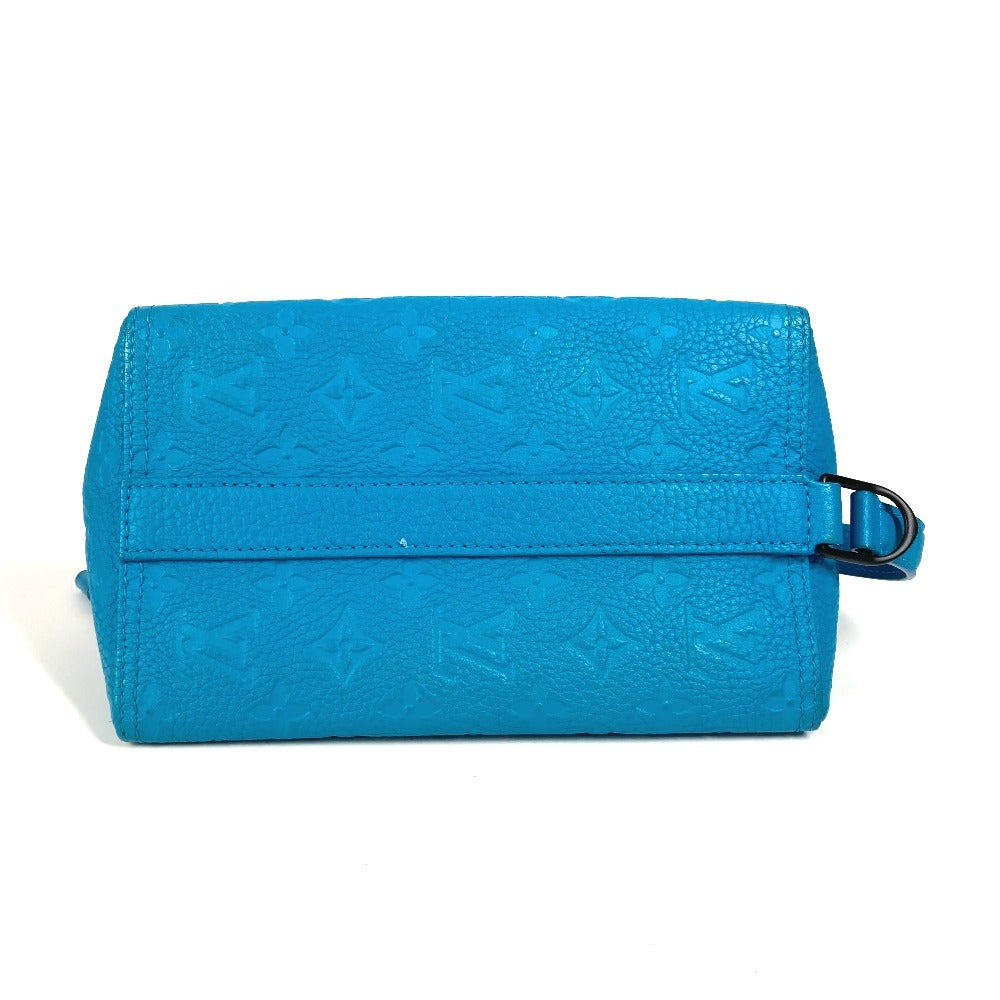 LOUIS VUITTON Shoulder Bag M55925 Monogram Ann Platt Leather blue Monogram Ann Platt Triangle Messenger