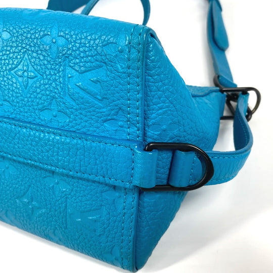 LOUIS VUITTON Shoulder Bag M55925 Monogram Ann Platt Leather blue Monogram Ann Platt Triangle Messenger
