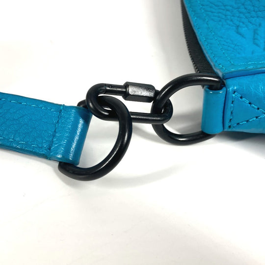 LOUIS VUITTON Shoulder Bag M55925 Monogram Ann Platt Leather blue Monogram Ann Platt Triangle Messenger