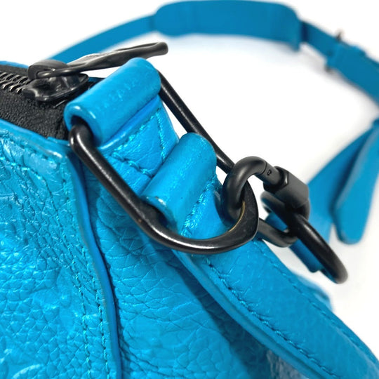 LOUIS VUITTON Shoulder Bag M55925 Monogram Ann Platt Leather blue Monogram Ann Platt Triangle Messenger
