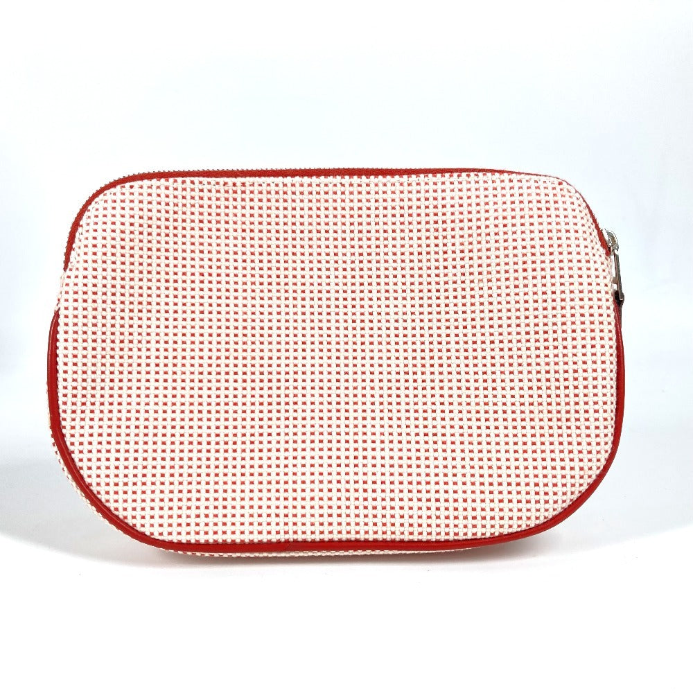 HERMES Pouch H103607M 01 cotton Red Pouch "Echappé"