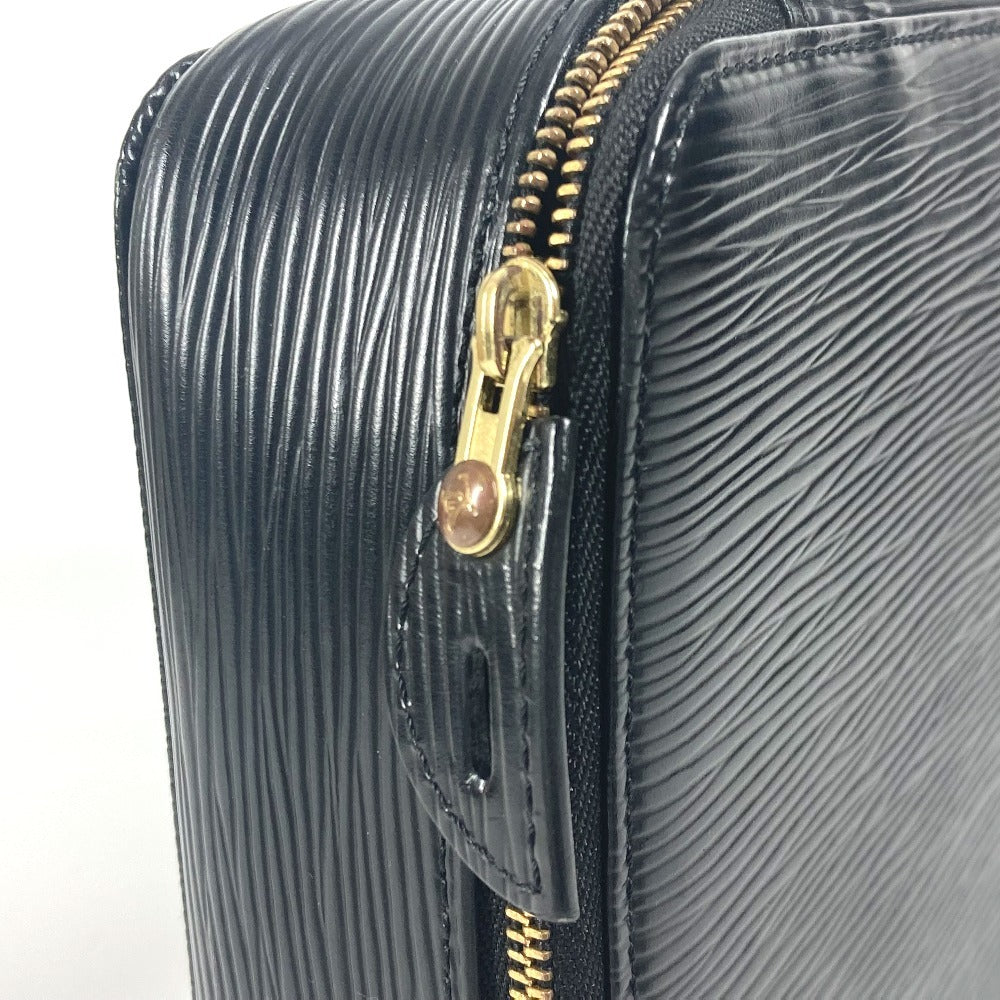 HERMES Pouch M48362 Epi Leather black Epi posh monte carlo