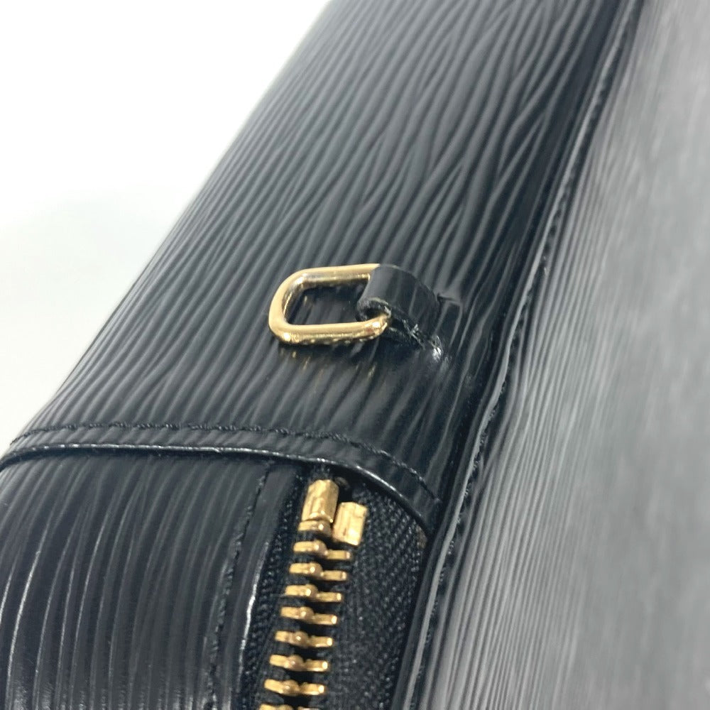 HERMES Pouch M48362 Epi Leather black Epi posh monte carlo