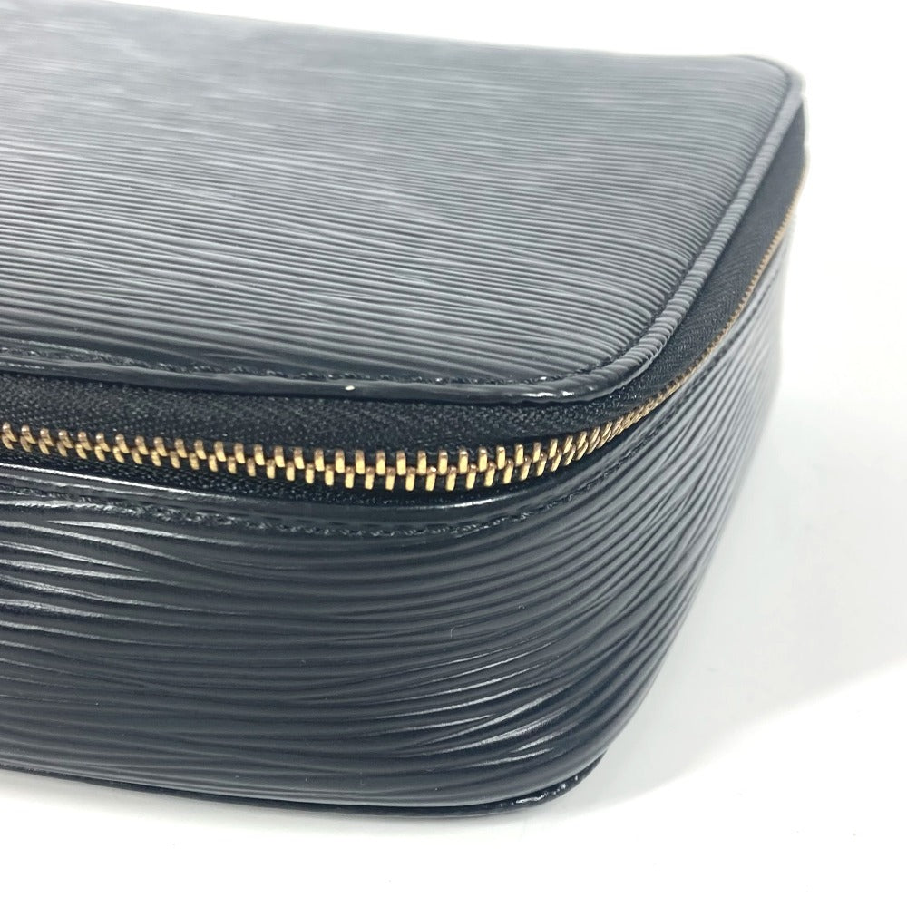 HERMES Pouch M48362 Epi Leather black Epi posh monte carlo