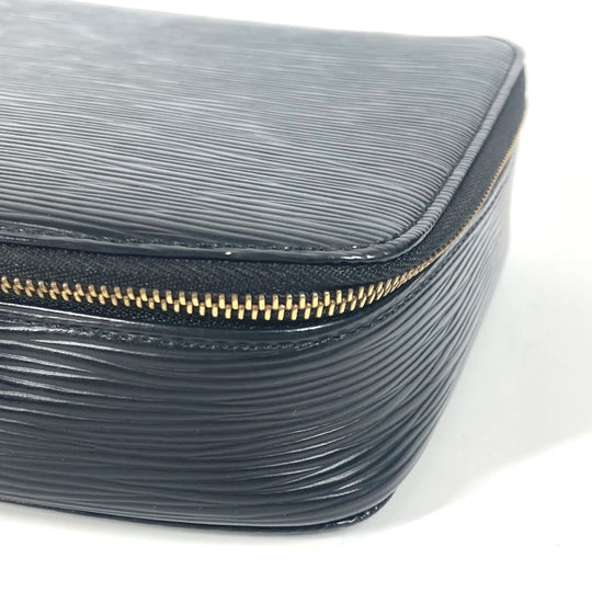 HERMES Pouch M48362 Epi Leather black Epi posh monte carlo