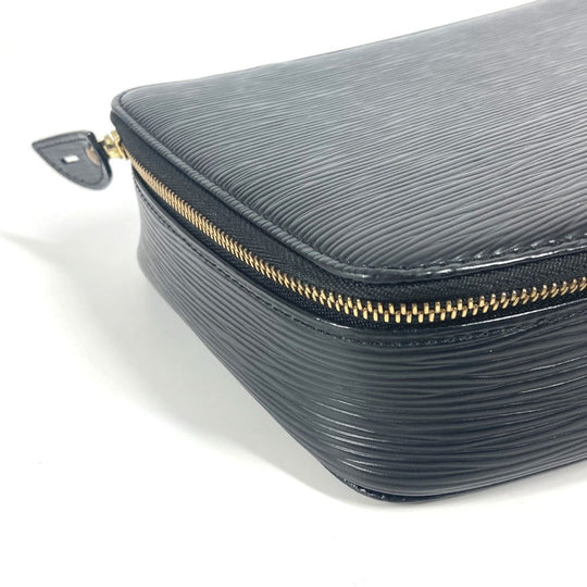 HERMES Pouch M48362 Epi Leather black Epi posh monte carlo