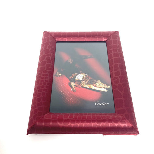 CARTIER Photo frame Satin Red logo