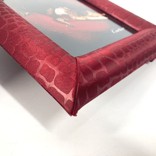 CARTIER Photo frame Satin Red logo
