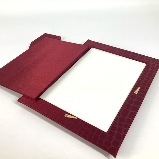 CARTIER Photo frame Satin Red logo