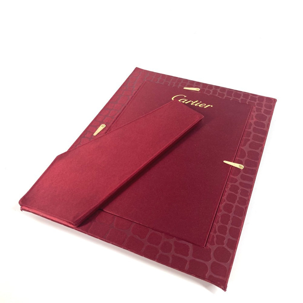 CARTIER Photo frame Satin Red logo
