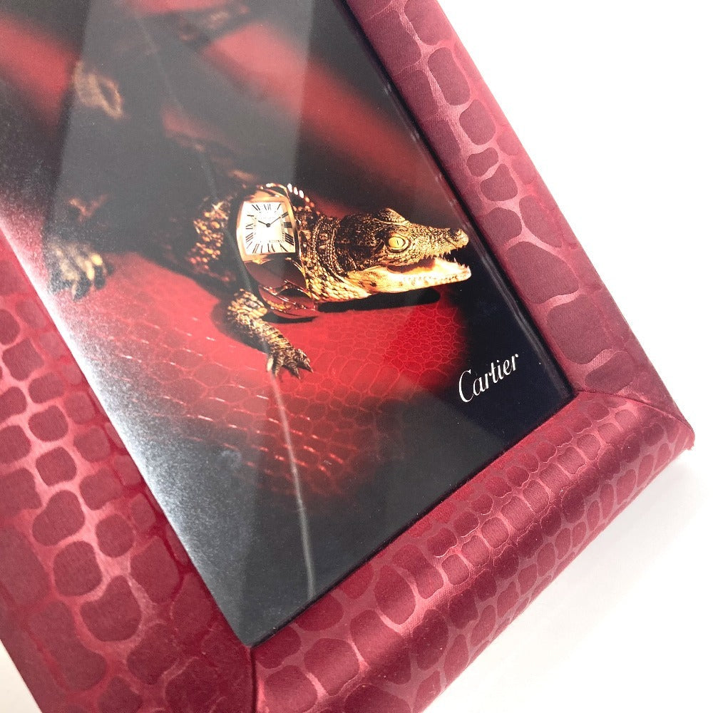 CARTIER Photo frame Satin Red logo