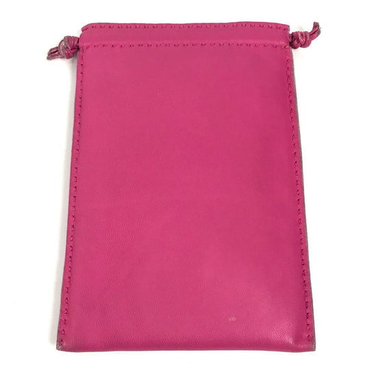 HERMES Pouch Anyo Miro pink purse Pochette Pillow PM Women Used Authentic