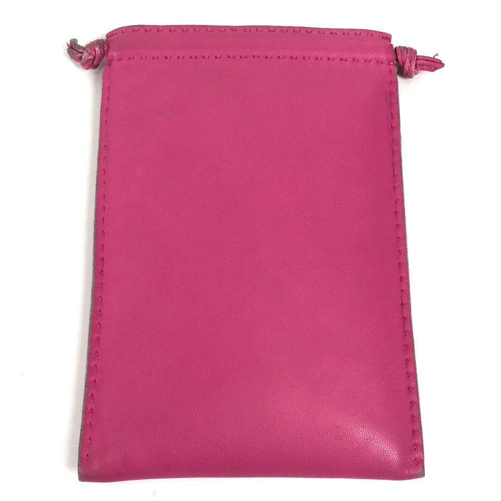 HERMES Pouch Anyo Miro pink purse Pochette Pillow PM Women Used Authentic