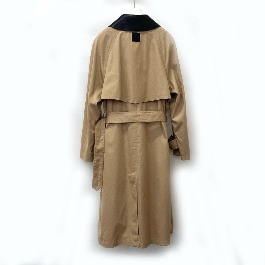 LOEWE trench coat 1719478 Cotton, Silk beige Double layer Women 38 Used Authentic
