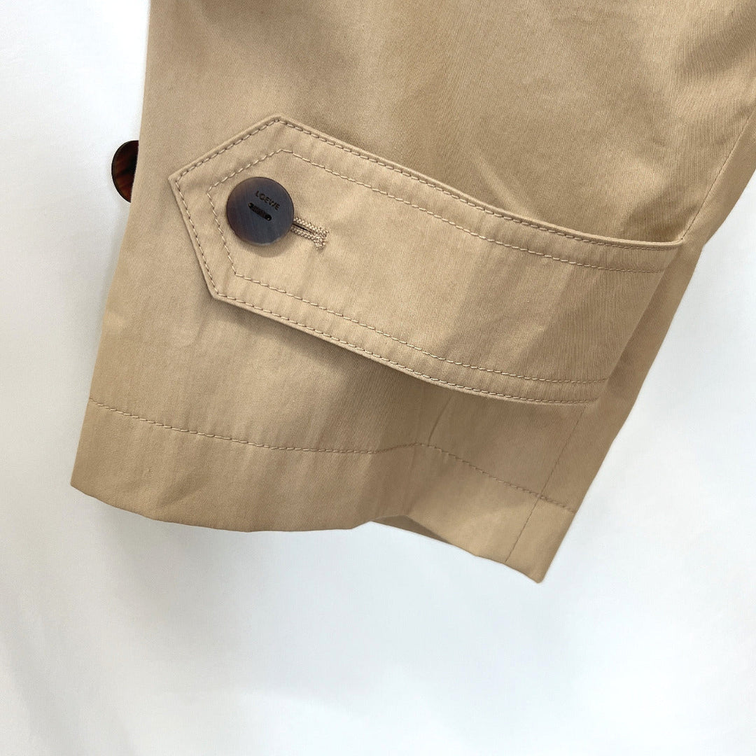 LOEWE trench coat 1719478 Cotton, Silk beige Double layer Women 38 Used Authentic
