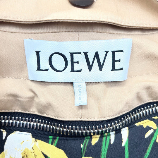LOEWE trench coat 1719478 Cotton, Silk beige Double layer Women 38 Used Authentic