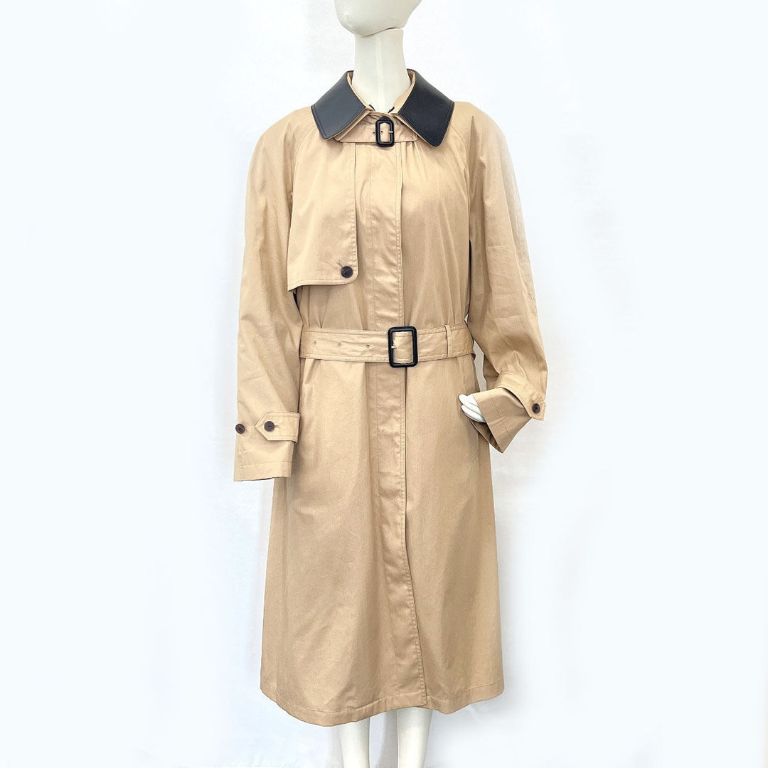 LOEWE trench coat 1719478 Cotton, Silk beige Double layer Women 38 Used Authentic