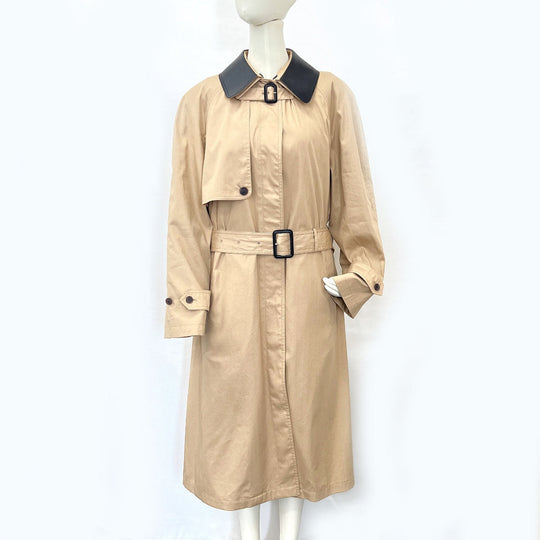 LOEWE trench coat 1719478 Cotton, Silk beige Double layer Women 38 Used Authentic