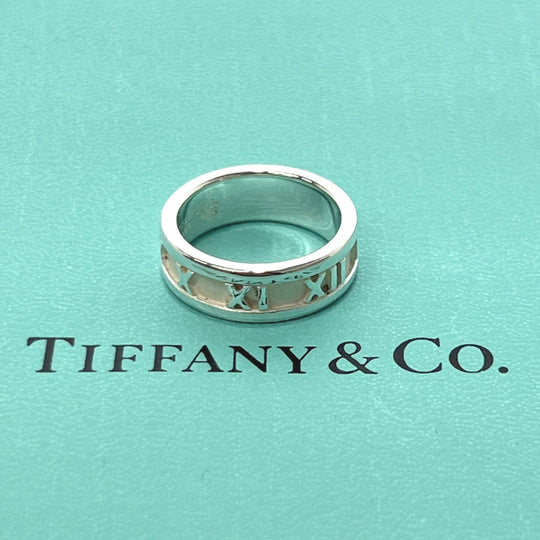 TIFFANY&Co. Ring Silver925 Silver Atlas Women Used Authentic