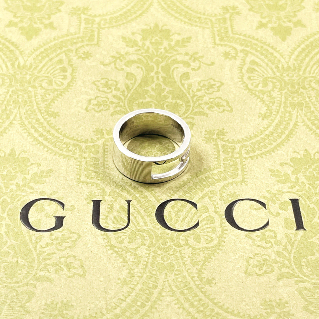 GUCCI Ring Silver925 Silver Branded Cutout G 13